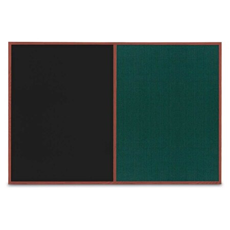 United Visual Products Slim Style Indoor Enclosed Radius Corkbo UVRDS42SB-BLACK-SURF